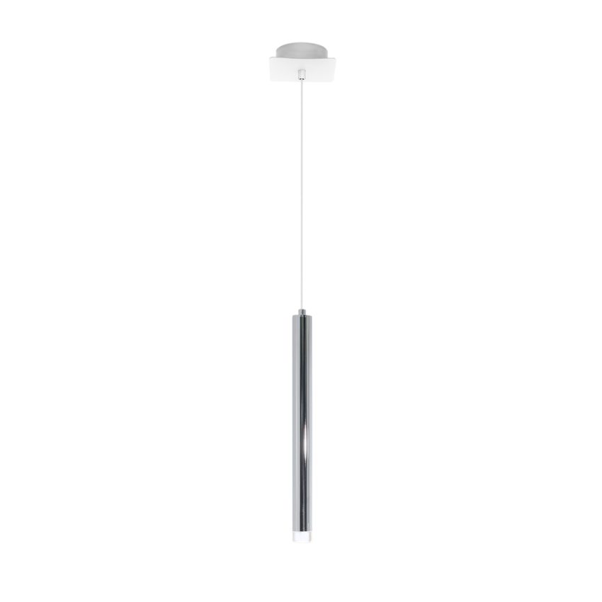 Moss luminaires-suspension tube 40 cm monopoint-suspension design-contemporain-chrome-moss series