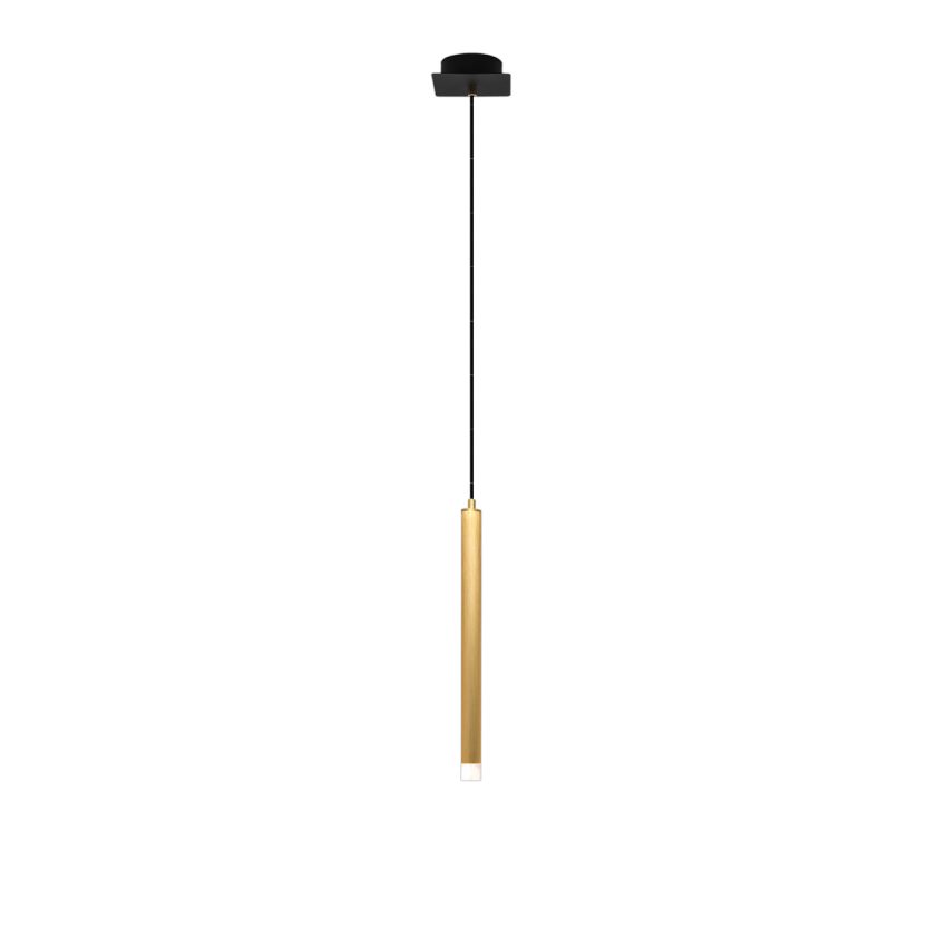 Moss luminaires-suspensions monopoint-tube-suspensions design-contemporain-or texturé-40-moss series