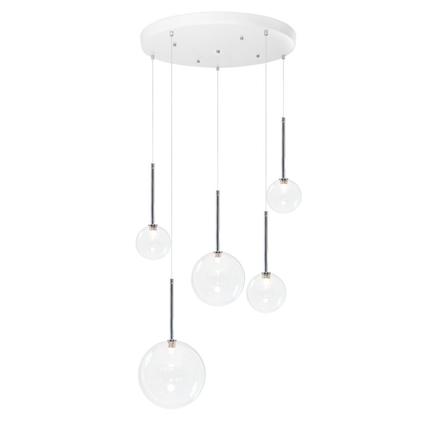 lustre bulle de verre design- suspension en verre- suspension tendance murano- suspension salon- moss series