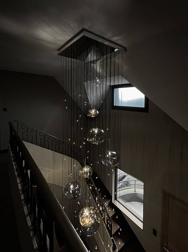 lustre-galet-verre-soufflé-design-contemporain-moss-series