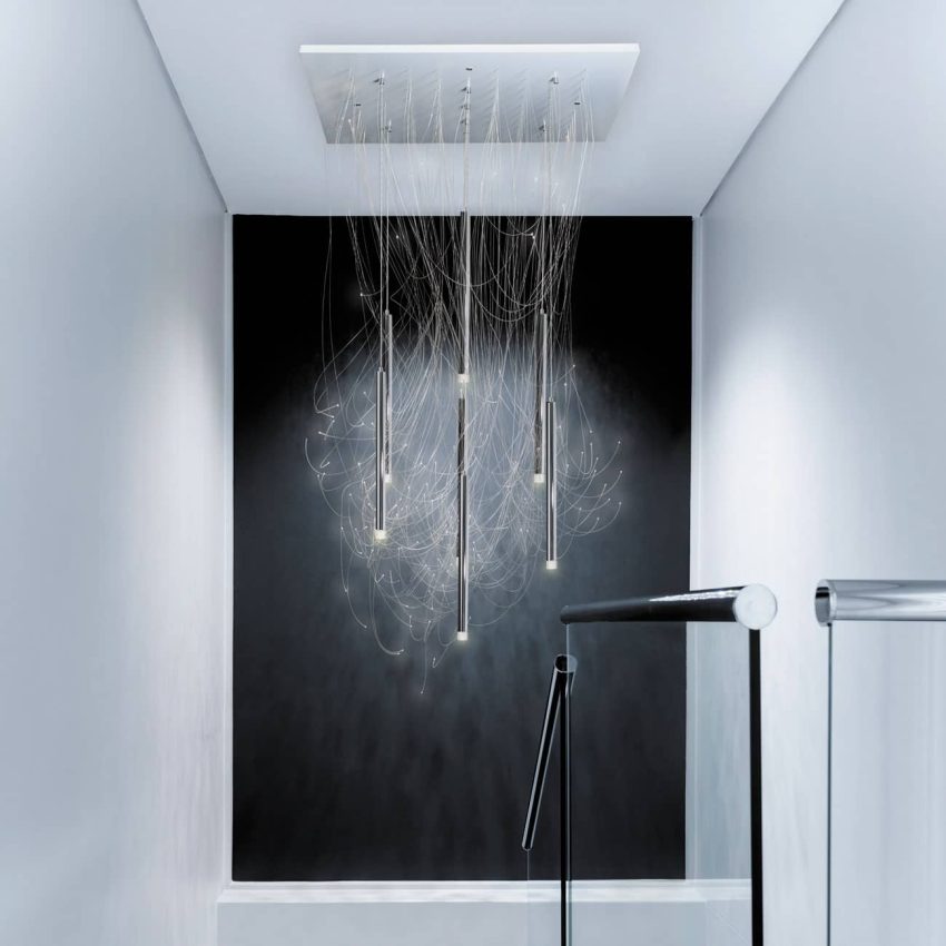 lustre-design-tube-chrome-lustre-fibre-optique-lustre-escalier-moss-series