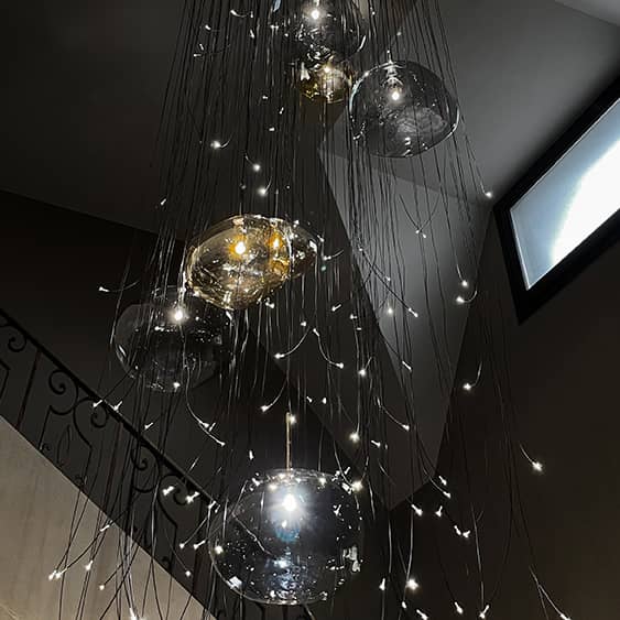 lustre-galet-verre-soufflé-design-contemporain-moss-series