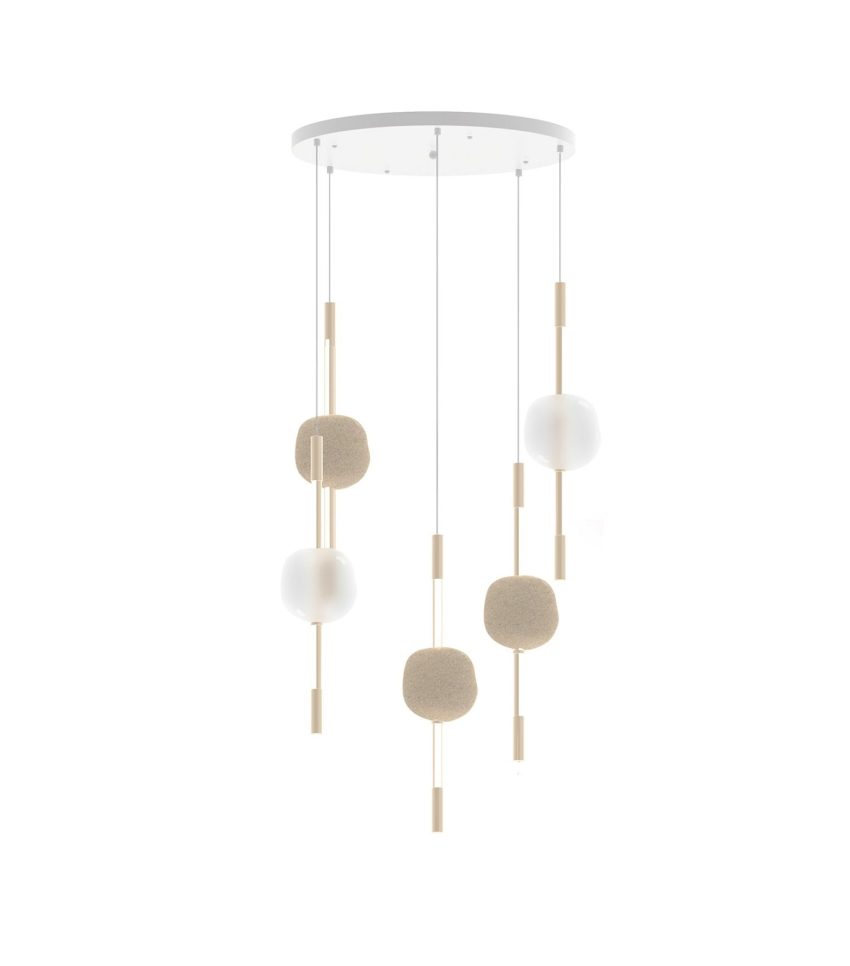 Lustre Attraverso Ivoire Rond - Moss Series - A5